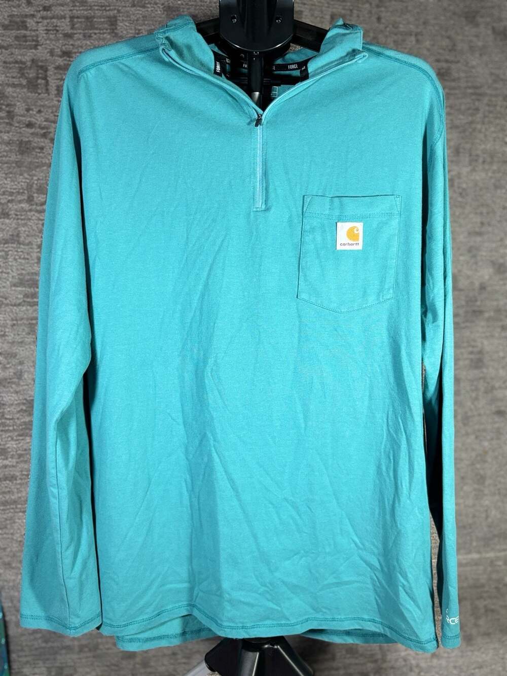 Carhartt Force Relaxed Fit Long-Sleeve Quarter-Zip Pocket T-Shirt